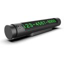 Tellur Pagaidu stāvvietas karte TLL171251, 76g, 143,8 x 22 x 25,6 mm, melna, alumīnija kausējums + ABS, divi numuri