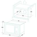 Edesa Mikroviļņu krāsns EMW-2510-IG X 929270360, 25l, 900W, 1250W, 230V/50Hz, grils, automātiska atkausē&scaron;ana
