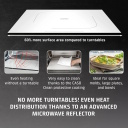 Brīvi stāvoša mikroviļņu krāsns ar grilu un keramisko pamatni 25 L 900 W sudraba MG25 Ecostyle 03329 Caso