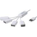 Digitus USB centrmezgls, DA-70216, 4x USB A/F, 1x USB A, 1m, 480 Mbit/s, DC ligzda