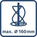 Bosch Ehitussegisti GRW 18V-160 06011C3000, 18 V, 2 kiirus, 530/720 p/min, M14, 4.8 kg