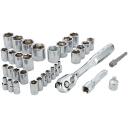 Dewalt T&ouml;&ouml;riistade komplekt DWMT45034-0 142 tk, 1/4" ja 3/8" 6 pt, 72-hamba mutriv&otilde;ti, plastikkorpus, ladustamine