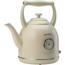 Gorenje Kettle K17CLIN, 2000 W, 1.7 L, Plastikas/Metalas, 360&deg; sukamo pagrindą, Smėlio spalvos
