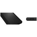 Raidsonic ICY BOX ārējais korpuss IB-223U3a-B, SATA 6Gb/s, USB 3.0, 2.5", 1 x hot-swap, silikona aizsargapvalks