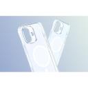 Baseus iP16 TouchButton magnetiline telefoni kott P60114408201-04, &uuml;hilduv MagSafe'iga, l&auml;bipaistev