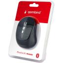 Gembird optiline hiir MUSWB-6B-01, Bluetooth 3.0, 6 nuppu, 800/1200/1600 DPI, must