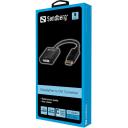 Sandberg адаптер 508-45, 1xDisplayPort мужской, 1xDVI женский, 20см, v1.1, DVI-D 1.0, Full HD 1080P, 1920x1080 60Hz