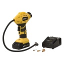 Pumpis 18V ar akumulatoru un lādētāju, POWERPLUS, POWX1700, 1.5Ah, 8 bar, 35 l/min, 3 adapteri