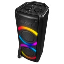 Nešiojamas Bluetooth garsiakalbis 100 W RMS galios su TWS ryšiu FM radiju USB microSD palaikymu ir RGB apšvietimu PS-710 Juodas SV-021696 SVEN