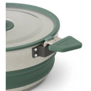 Salokāms katls DETOUR Stainless Steel Collapsible Pot 3L, Laurel Wreath Green, 9327868160839 SEA TO SUMMIT