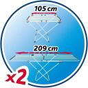 Vileda drēbju žāvētājs 157245, 22m, 60cm, 97cm, alumīnijs, tērauds, salokāms