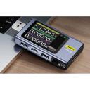 Fnirsi FNB58 BT USB port tester, 2.0" LCD, 5P USB-A, USB-C, Micro USB, PD 3.1, Bluetooth, 0.0001, 9h ieraksts