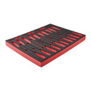 TUK&Scaron;I PUTU IELIKTŅI TĒRAUDA UZGLABĀ&Scaron;ANAI, EMPTY 23 PC TRILOBE SCREWDRIVER FOAM INSERT, 4932493668 MILWAUKEE