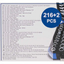 Tool Set, SCHEPPACH, SCH-38841+2, 1/4'', 3/8'', 1/2'', 216+2 pcs.