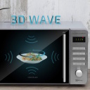 Freestanding microwave oven with 20 L capacity, 700 W power, and grill function ProClean 5120 Mirror Stainless Steel Cecotec