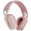 Logitech k&otilde;rvaklapid ZONE VIBE 100/981-001224 traadita, Bluetooth, 30 m, 18 h k&otilde;neaeg, 2 mikrofoni, roosa