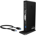 Raidsonic ICY BOX dokstacija IB-DK2241AC, strāvas adapteris AC 120/230 V, 2x USB 3.0, HDMI, DVI-I, Gigabit LAN