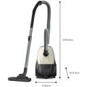 Philips dulkių siurblys XD1101/10, 800 W, 3 L, cilindrinis, sausas, dulkių mai&scaron;elis, juodas/&scaron;viesiai rudas