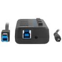 Natec USB keskjaam Mantis 2 NHU-1557, 4xUSB 3.0 A, 1xUSB B, 230V, l&uuml;litid, toiteallikas