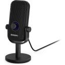 Endorfy mikrofons EY1B013, frekvence 30 - 18000 Hz, bitu ātrums 24 bit, USB Type-C, melns, galda montāža, 2 m kabelis