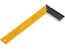 Metal try square ruler 300 mm 90° / 45° 18300 TOYA