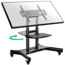 Onkron TV stovas TS1380-B, 50-83 colių, maksimali apkrova 65.5 kg, VESA 100x100-800x500 mm, auk&scaron;čio reguliavimas 880-1200 mm