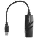 Lanberg V&otilde;rgukaart NC-1000-01, 1xRJ45 1GB, USB 3.0, RTL8153, 1000 Mb/s, WoL, Plug and Play