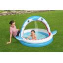 Bestway Vaikų baseinas Sharktastic 7352137, 163 x 127 x 92 cm, 130 l, PVC, vandens purk&scaron;tuvas, remonto pleistras