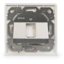 Digitus Sienas plāksne Keystone moduļiem, DN-93811, 1 ports, 8cm, 8cm, balta, 12.60g
