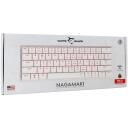 White Shark Klaviatūra NAGAMAKI-W-US-RED.SW, 29.2cm, 10.3cm, 2.5cm, 0.32kg, USB-C, RGB apgaismojums, 62 taustiņi
