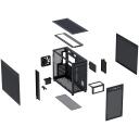Asus Prime AP303 Mesh Midi Tower Black 90DC00V0-B39000, 485mm, 215mm, 425mm, 44L, 6.8kg, metāls, Midi Tower, melns, 2x2.5" bays