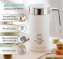 Super fast and easy milk frother 500W 300ml heating 130ml frothing White AD4494 Adler