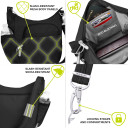 Plecu soma 'Pretzagļu', griezienizturīga siksna, RFID aizsardzība, R021458, TRAVELON