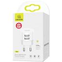 Usams Laadija T20 USA000462, 2xUSB 2,1A, 5V, 10W, 100cm, ABS, USB Type C, nutitelefonidele