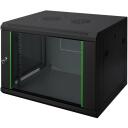 Digitus Sienas montāžas skapītis DN-19 12-U-EC-SW, 12U, 60cm, 45cm, 63.8cm, melns, priek&scaron;ējais atslēgas slēdzis