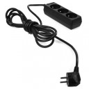 Mājsaimniecības daudzligzda 3-virzienu, 5,0m, melna, AW24672, AWTOOLS