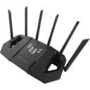 Asus traadita ruuter TUF GAMING BE9400 9400 Mbit/s, Tri-band, 4 x 2.5G LAN, VPN tugi, 6 antenni, must