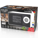 Keramiskais sildītājs AD 7746, 1000W, balts/melns; AD 7746 ADLER