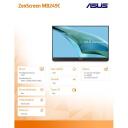 Asus monitors MB249C, 23.8'', 1920 x 1080, 75 Hz, 5 ms, 250 cd/m&sup2;, 1 x HDMI, 1 x USB-C, 1 x 3,5 mm minijack, 16:9, 100 x 100 VESA