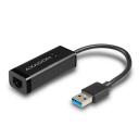 Axagon Adapter ADE-SR 1GB, USB 3.0, Ethernet RJ-45, 10/100/1000 Mbit/s, Plug and Play, toiteadapter, must