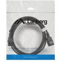 Lanberg Toitekaabel IEC 320 C13 - C14 CA-C13E-11CC-0030-BK, 3 m, C13, C14, VDE sertifitseeritud, must