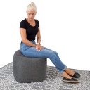 Pufs LAMB BAG 55x55xH45cm, tumši pelēks P0066320