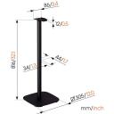 Vogels statīvs SFS 4133, 4.5kg, melns, paredzēts Sonos Era 300, grīdas statīvs