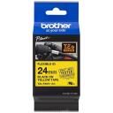 Brother TZe-FX651 elastīga laminēta ID lente, 8 m, 2.4 cm, melns uz dzeltena, termopārnese, papīrs