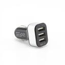 Sbox Auto lādētājs CC-331B, AC 12-24V, 5V, USB 2.0, melna/sudraba