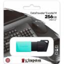 Kingston USB m&auml;lupulk DataTraveler Exodia M DTXM/256GB, 256 GB, USB 3.2 Gen 1, must/sinine
