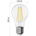 Emos LED lemputė FILAMENT A60 ZF5147, 3,8 W, 806 lm, 230 V, 50 000 valandų, E27, &scaron;ilta balta, 360&deg;, 4 lustai