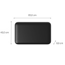 Paneļu sildītājs ar 700 W jaudu ar WiFi vadību piemērots 9–12 m² telpām melns PA700WIFI4B Mill