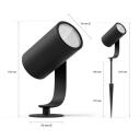 Philips Hue Lily āra gaismeklis 8718696169087, 8 W, 2200-6500 BBL CCT, IP65, LED, 600 lm