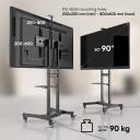 Onkron TV alus TS1891-B, 50-90 tolli, maksimaalne koormus 100 kg, VESA 200x200-800x600 mm, k&otilde;rguse reguleerimine 1215-1680 mm